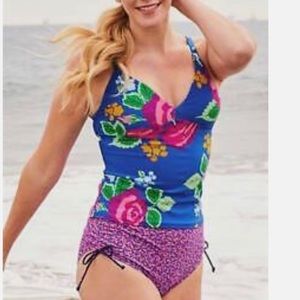 Matilda Jane To the Beach Tankini Top in Brilliant Daydream Small